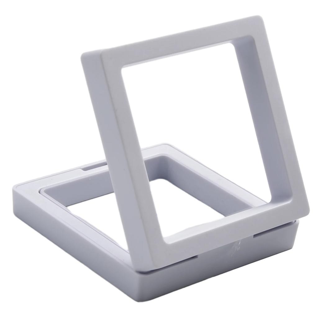 High-quality Brand New Coin Display Holder Storage Supplies Easy To Use Plastic 10pcs 3D Floating Display Holder