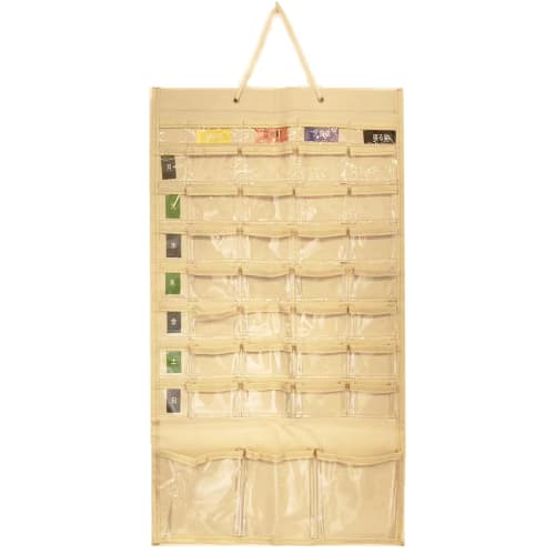 Wall-Mounted Medication Calendar with Gusseted Antibacterial Pockets for Convenient Storage and Easy Access To Medication, 1 Week, 4 Times a Day, Prev