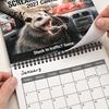 Funny Animal Monthly Planner Screaming Opossums Wall Calendar 2027, Possum Photography with Novelty Gift for Friends 12 Month Layout And Thick