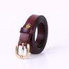 Genuine Leather Waist Belt For Women And Men With Square Buckle Casual Style For Outdoor Wear