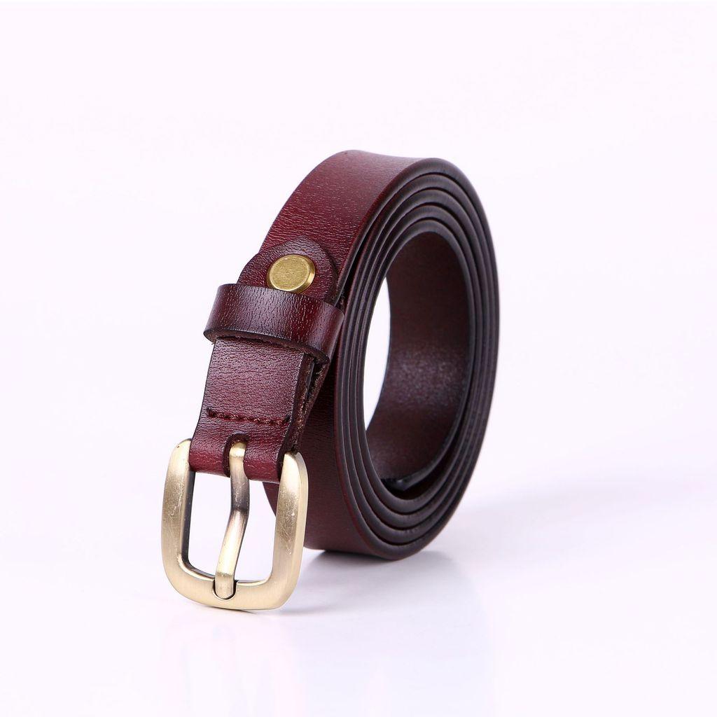 Genuine Leather Waist Belt For Women And Men With Square Buckle Casual Style For Outdoor Wear