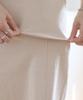 Jikeulib Back Elastic Cut Line Back Slit Spandex H-Line Long Skirt