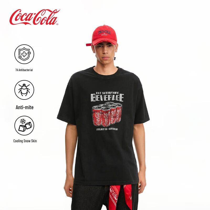 Coca-Cola Unisex Distressed Cooling Short Sleeve T-Shirt XL