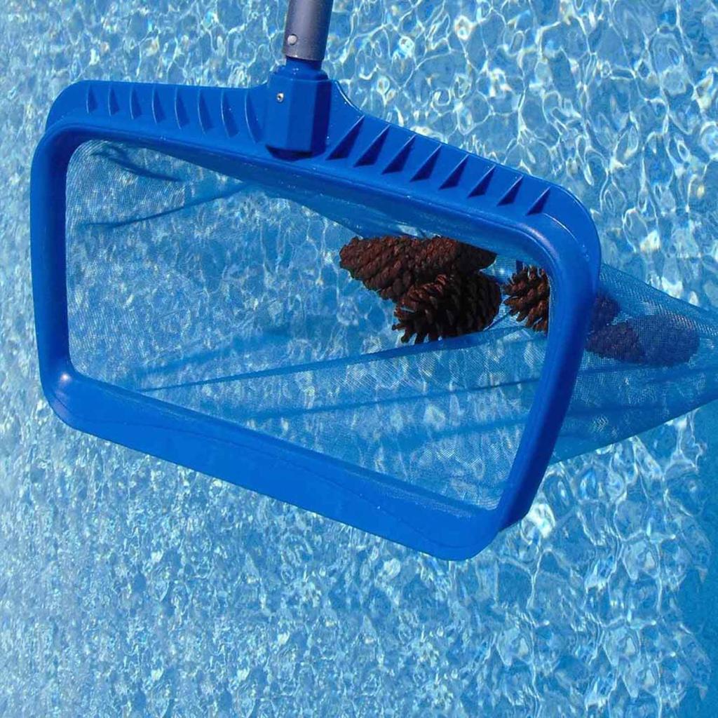 Swimming Pool Cleaning Skimmer Net with Fine Holes Effectively Catch Leaves Design for Inground & Above Ground Pools Ponds