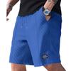 Herren Waffelstrick Kordelzug Taille Freizeitshorts Kleines Etikett Einfarbig Sport Shorts
