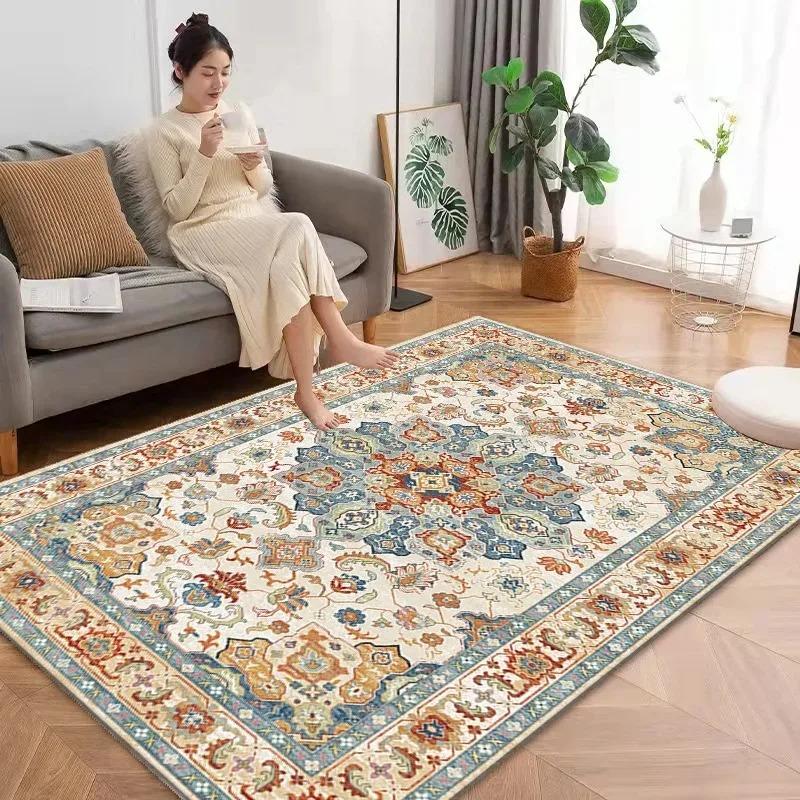 Multicolor Traditional Pattern Rug Elegant Classic Home Decor Carpet with Refined Style for Living Area