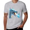 Ice dragon. T-Shirt customs design your own cotton graphic tees cute clothes customizeds tee shirts for men