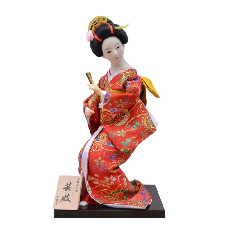 Beautifully 12Inch Kimono Toy Figurines Optional Cloth Statue for Japanese Culture Enthusiasts and Collectors