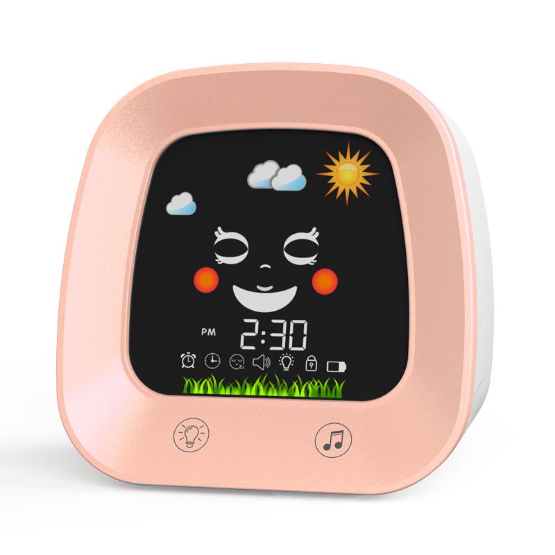 Children's Cartoon Digital Alarm Clock with Music, Silent Snooze, and Night Light