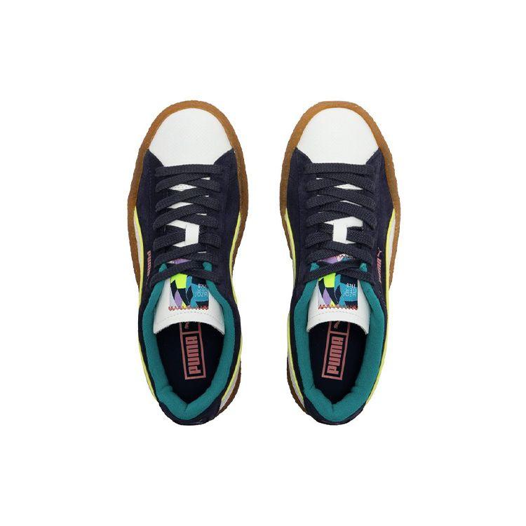 Puma Wildleder Krepp Stb Lässige Low-Top Sneaker Unisex Sneaker Schwarz Braun Weiß 388149-01