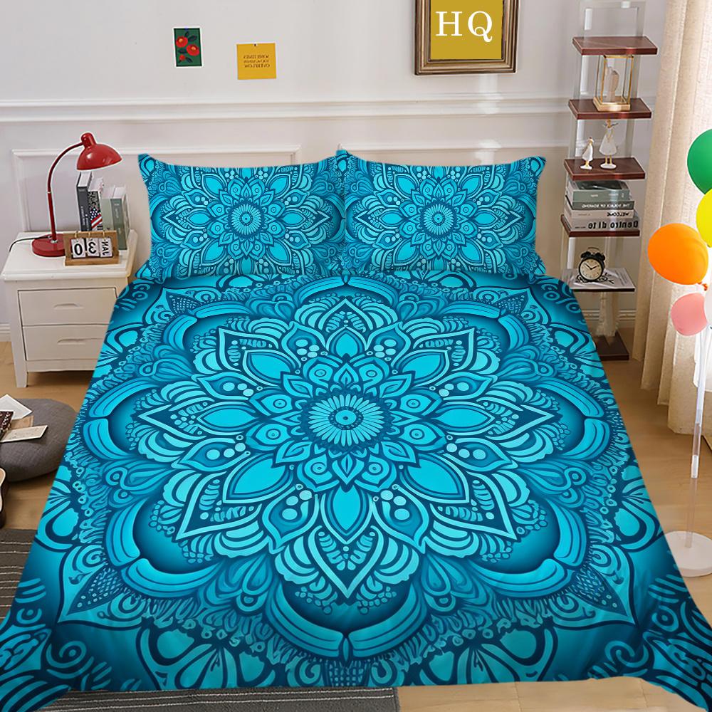 Comforter Cover Set 3D Paisley Printing High Quality Children Home Bedclothes Full Size Quilt Cover Set