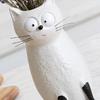 Cat Vase for Flowers, Quirky Cat Flower Vase for Desk Decoration and Bookshelf Display, 3D Decorative Vases for Home Office Styling and Gift Giving,