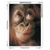 5D DIY Round Diamond Embroidery Ape Apes Orangutan Chimpanzee Monkey Diamond Painting