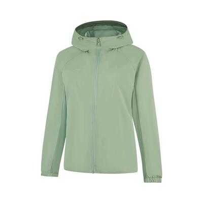 Série Achat Groupé Li Ning Veste Coupe-vent Décontractée Simple à Capuche Zippée Couleur Unie Ample Vêtements d'Extérieur Femme AFDV698-6