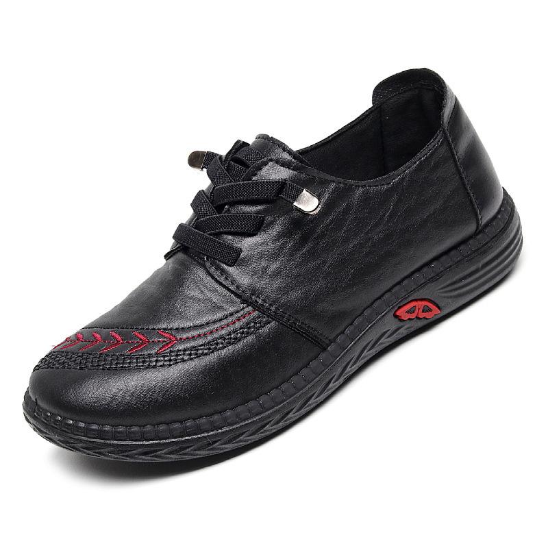Old ******* cloth shoes ****** new women's single shoes one pedal non-slip s**t casual sole middle-aged and elderly mother shoes