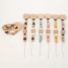 Factory Price Baby Gift Set Toy Lovely Lion Shape Pacifier Clip Chain Holder Colorful Cotton Wood Teether Toys Baby