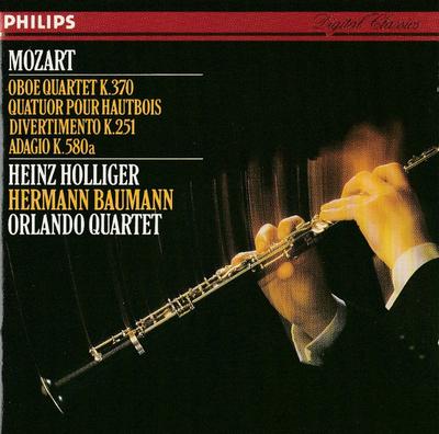 CD WOLFGANG AMADEUS MOZART - HEINZ HOL - Oboe Quartet 4126182 Philips, Philip Germany Classical Used