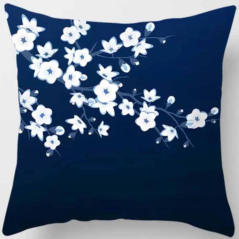 Beautiful Cherry Tree Square Pillowcase Cushion Cover for Home Decor, Car Sofa   45cm*45cm