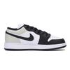 Jordan Air Jordan 1 Urban Chic Style Anti Slip Wear Resistant Low Top Vintage Basketball Shoes Men's White Gray 553558-131(Team85-)