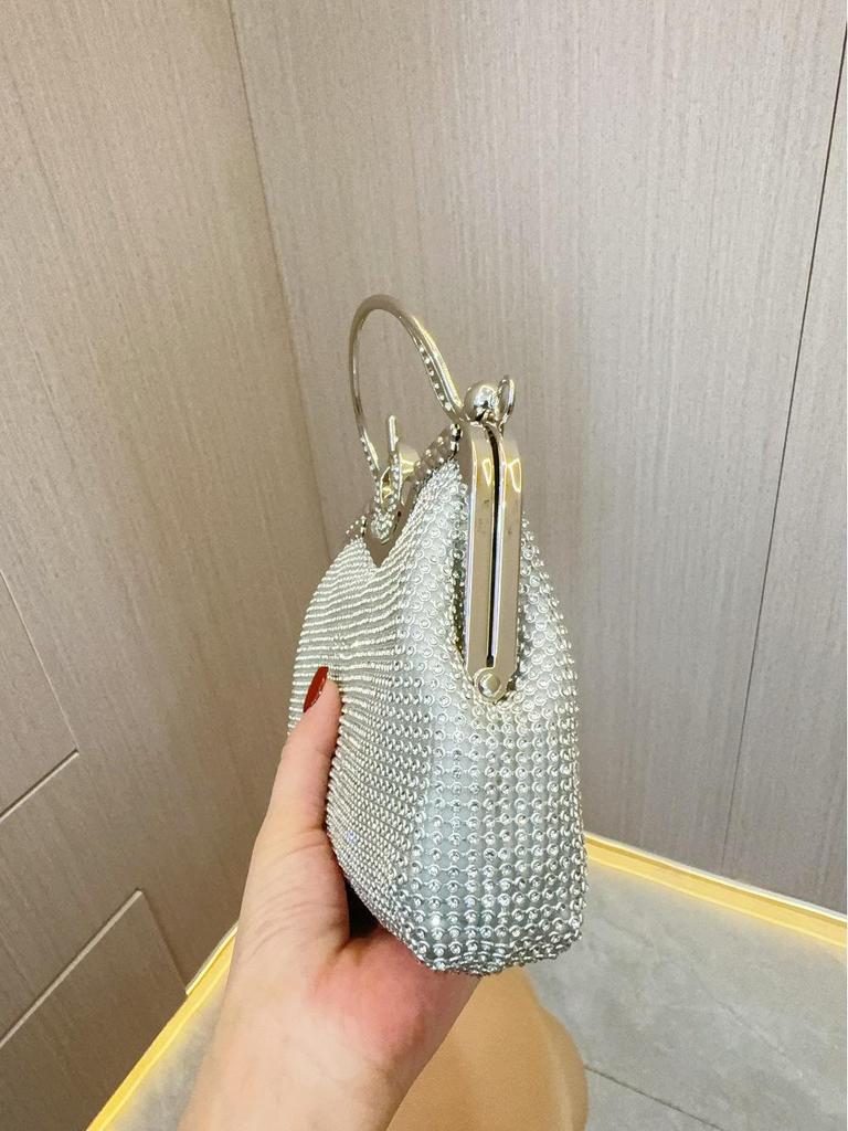 Rhinestone Evening Handbag for Weddings, Birthdays, and Parties