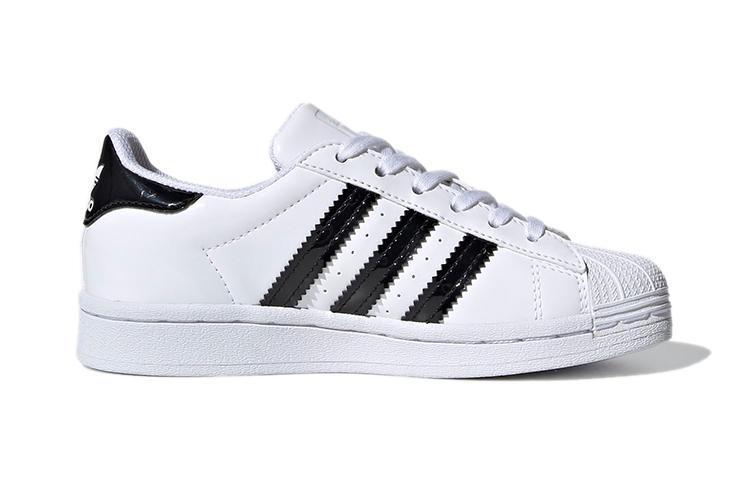 adidas Originales SUPERSTAR Calzado de Skateboarding para Niños Bajo de Estampado Floral Resistente al Desgaste Blanco Niños de 3 a 7 Años FW0777