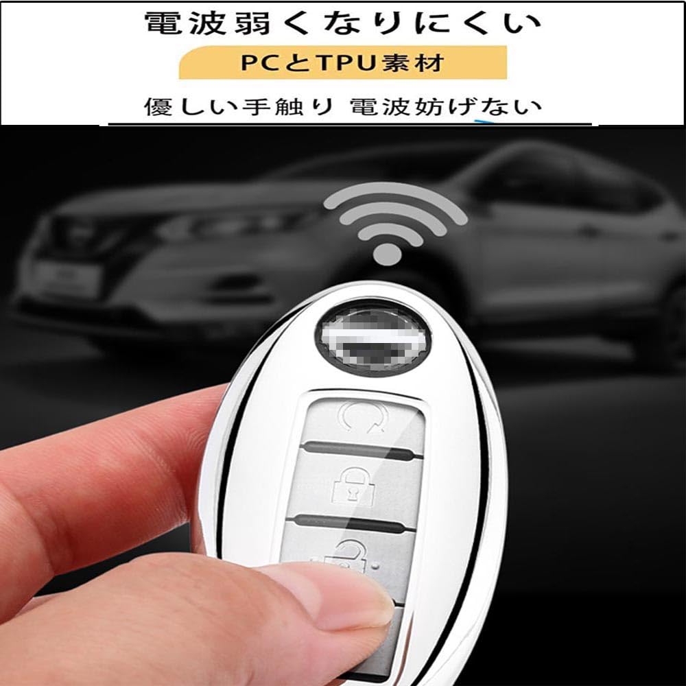 [kmwy] New Nissan Smart Key Case Compatible Serena Sakura Note X-Trail Aura Elgrand Aria