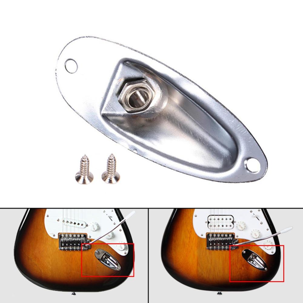 Professional Electric Guitar Jack Plate Guitar Parts 6.35mm Guitarra Pickup Musical Instrument