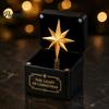 Festive Holiday Decorations Christmas Magic Gift Box, Spring-Loaded Pop-Up 3D Santa Small Presents Claus Snowman Angel Elk Trick Box for Xmas Parties,