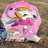 1PC Unicorn Ballet Umbrella-8-Rib Reinforced Portable Folding Travel Suitable for All Seasons Outdoor Daily Use-G363