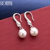 925 Sterling Silver Polished Bead Earrings - Exquisite Gift Jewelry