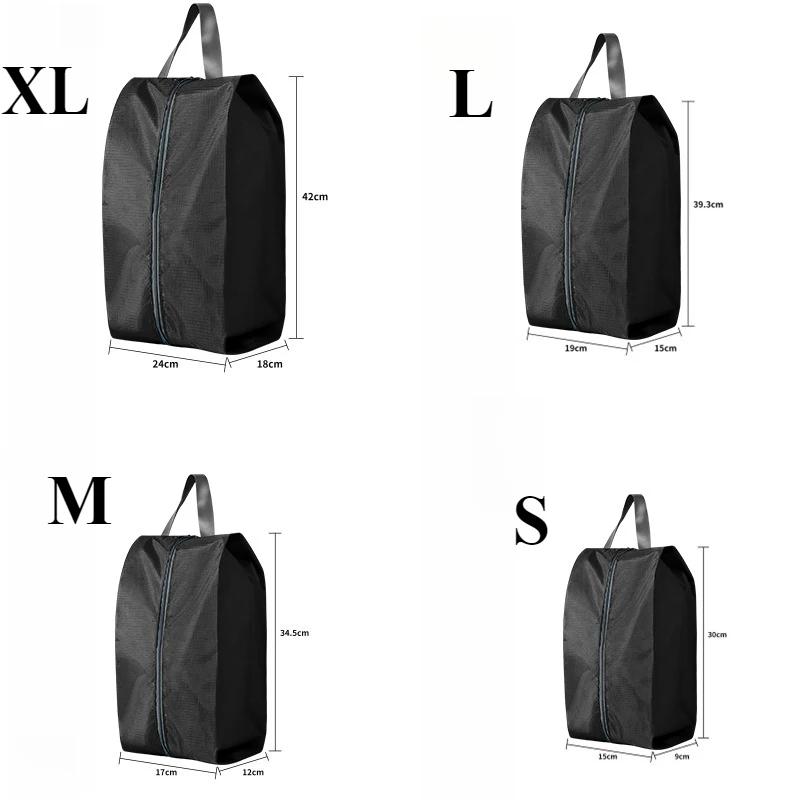 4 Size Portable Waterproof Shoe Storage Bags with Zipper Closure for Men and Women Travel Dustproof Shoes Organizer Bags