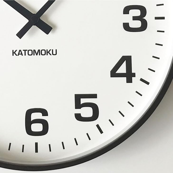 KATOMOKU plywood clock 15 Brown Wall clock Sweep movement 36cm km-92BR (Quartz clock)