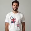 British Tea Lover T-Shirt: Union Jack Teapot, Unisex Cotton Tee