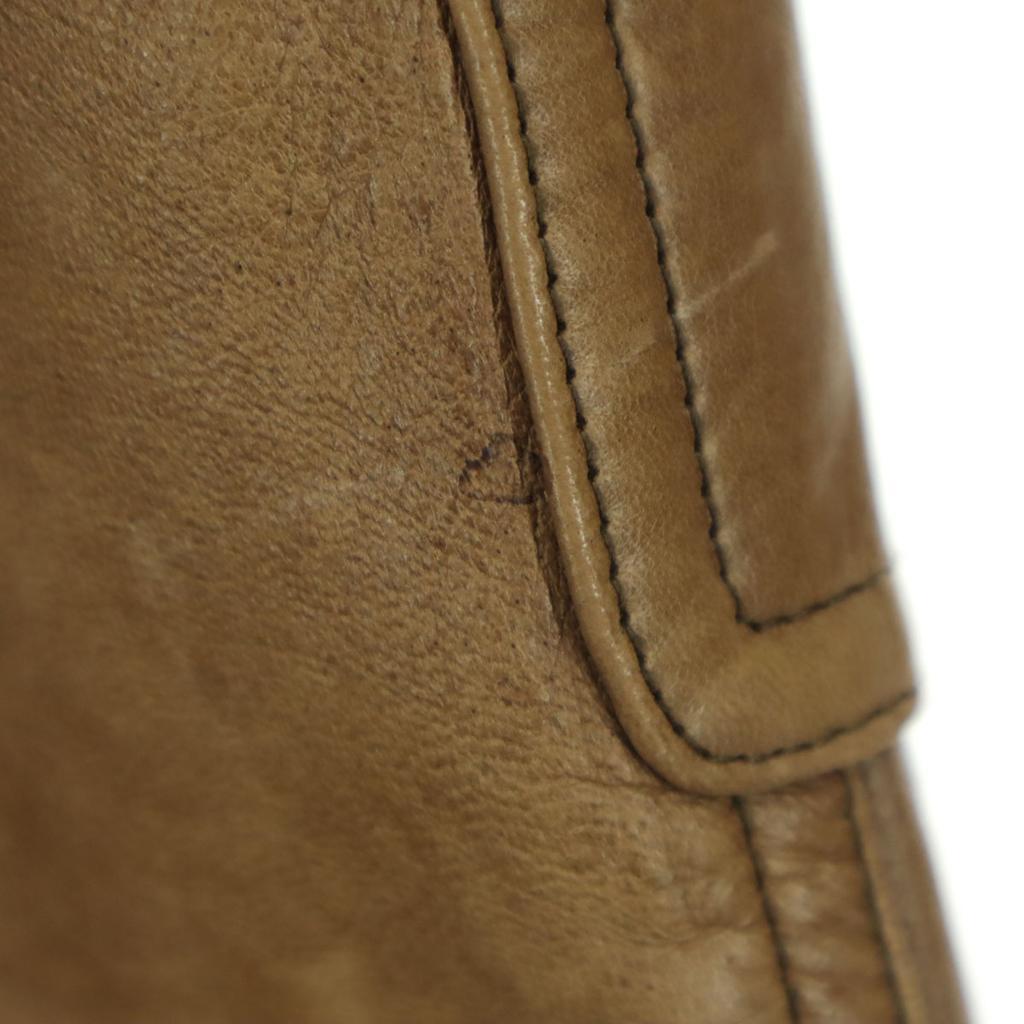 GRACE CONTINENTAL Langarm Kapuzen Ledermantel 36 Braun Schafleder Damen Gebraucht