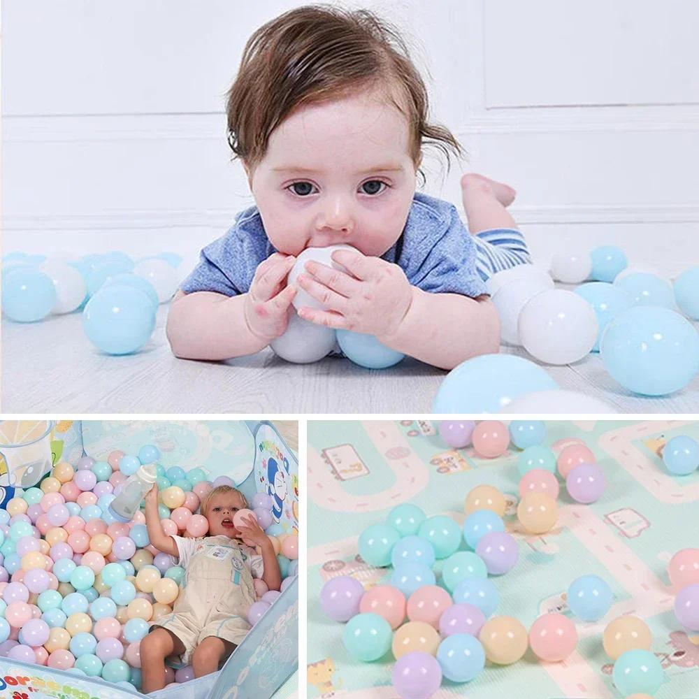 100Pcs Thickened Ocean Ball Children's Toys Colorful Ball Children Outdoor Playground Plastic Balls Explosion-proof Colored Toys