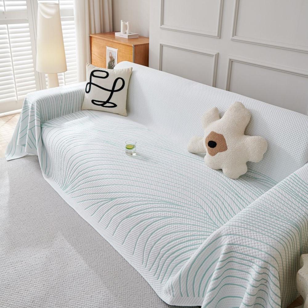 Cool Feeling Houndstooth Sofa Cover Mat Throw Blankets Living Room  Summer Camping Picnic Blanket Cover