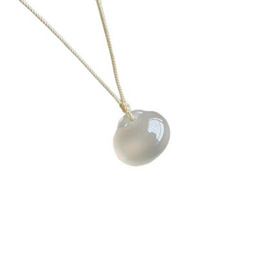 Natural Chalcedony Zodiac Pendant Necklace for All Ages