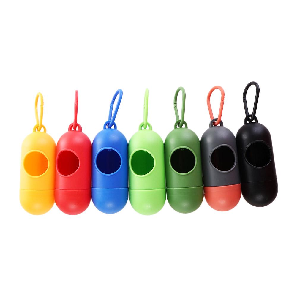 Clip Cat Puppy for Walking Travel Pet Waste Bag Holder Dog Poop Bags Dispenser Trash Sack Case Carrier Garbage Storag Box