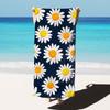 Girly White Daisy Floral Beach Towel Quick Dry Soft Absorbent Sand Free Towel for Women Girls Summer Beach Pool Gym Travel