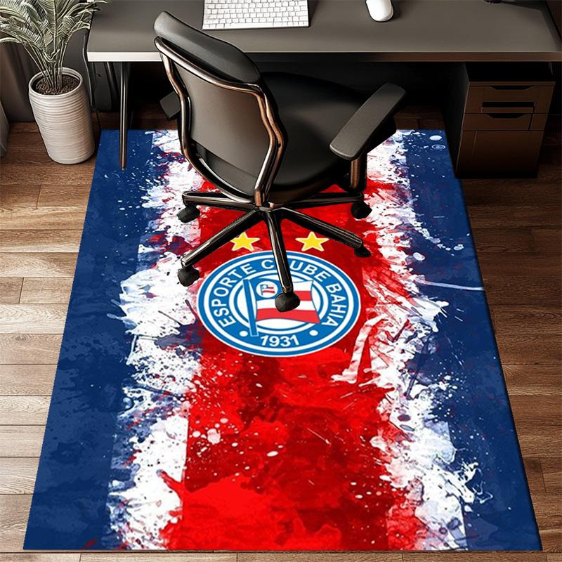 Ba-hia Sports Club Emblem Printed Office Carpet Chair Cushion  Entryway Rug, Rugs for Living Room, Bedroom Christmas gifts