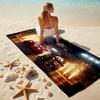 Lightning McQueen Beach Towel Outdoor Camping Beach Towel for Vacation Swim Outdoor Pool Absorbent Bath Towel