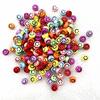 100pcs 7x4mm 6x6mm Mixed Alphabet Letter Beads Charms Beads for Making Jewelry Diy Handmade Bracelets Accessories