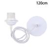 Black/White E27 Hanging Lamp Holder With 0.5/0.8/1.2/2M Hanging Wire Ceiling Lamp Holder Socket Lamp Base For Chandelier