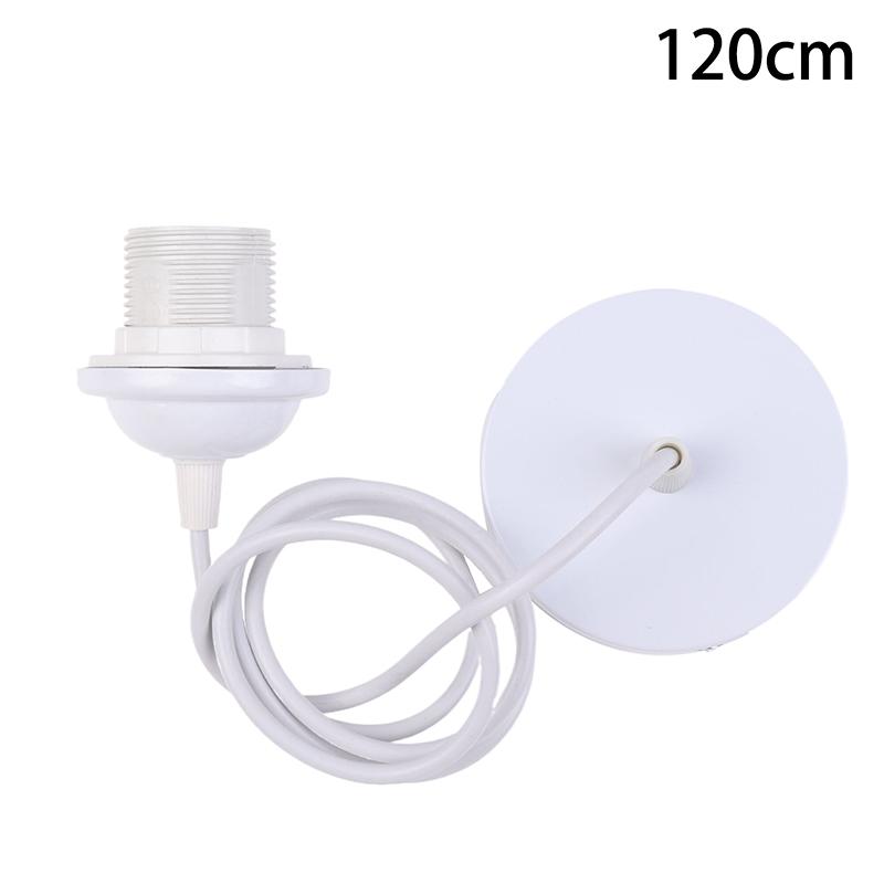 Black/White E27 Hanging Lamp Holder With 0.5/0.8/1.2/2M Hanging Wire Ceiling Lamp Holder Socket Lamp Base For Chandelier