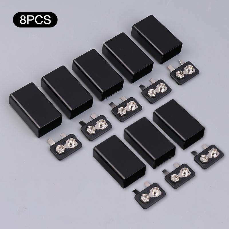 

1/5/8 шт. 9 В Тип-C Батарейный отсек 6F22 Коробка для хранения литиевых батарей Квадратный держатель батареи Портативный контейнер-зажим для батареи