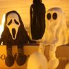 3D Printed Cute Ghost Figurines Fidget Toys Joint Movable Ghost Pumpkin Statue Desk Decoration Ornaments Halloween Gift