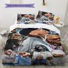 Chris Brown Pattern Bedding Home Decoration Birthday Gift (1 * duvet cover + 2 * pillowcase, without core)