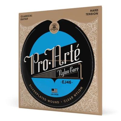EJ46 Klassische Nylon-Gitarrensaiten, versilberter Nylonkern, harte Spannung, satter Klang, erste Wahl für Musikliebhaber