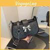 Trendy Retro Small Square Pu Bag For Women Stylish Casual Commuter Shoulder Bag With Sparkling Accents