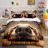 Dog Close-Up, Detailed Fur Texture Printed Duvet Cover Set1 Duvet Cover+2 Pillowcasemulti Size Bedroom Bedding Decor